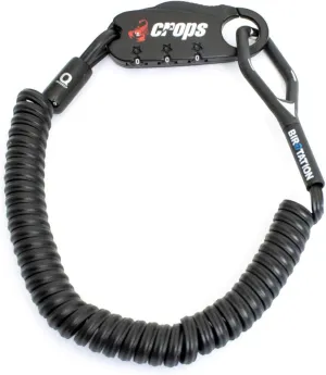 Bike Lock Cable, Q-BIRO 6ft Black, Anti-Theft 3-Digit Resettable Shape Memory Combination Cable Lock with BIROTATION Technology