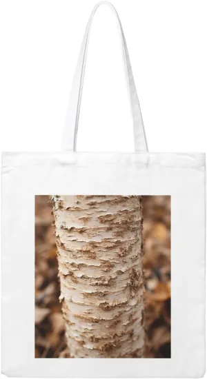 Birch Tree Print Canvas Tote Bag Aesthetic Reusable Grocery Shopping Bags Shoulder Bag Book Tote