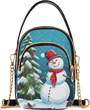 Black and Beige Plaid Handbag Crossbody with Removable Strap, Fashion Crossbody Bags for Women