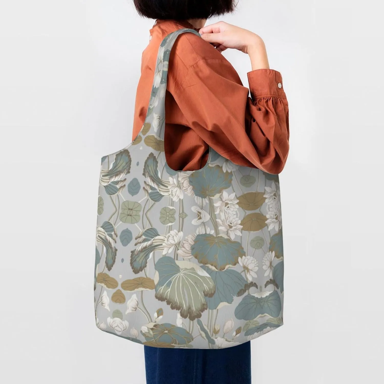 Black Gold Marble Print Tote Bags Reusable Grocery Bags Shopping Bags For Groceries Reusable Bags Foldable Shopping Bag