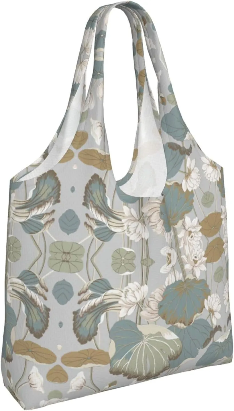 Black Gold Marble Print Tote Bags Reusable Grocery Bags Shopping Bags For Groceries Reusable Bags Foldable Shopping Bag