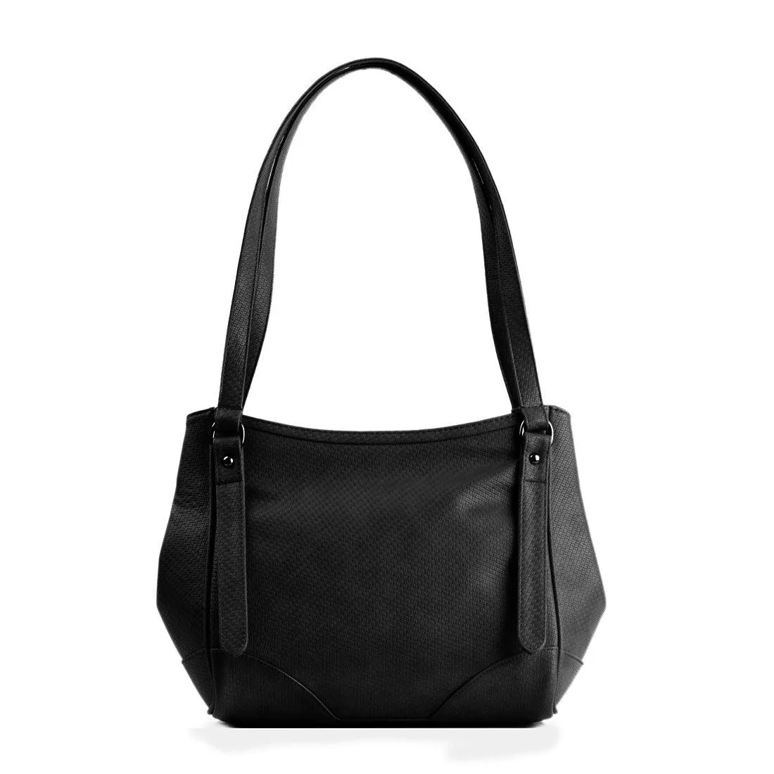 Black Leather Tote Bag marquise