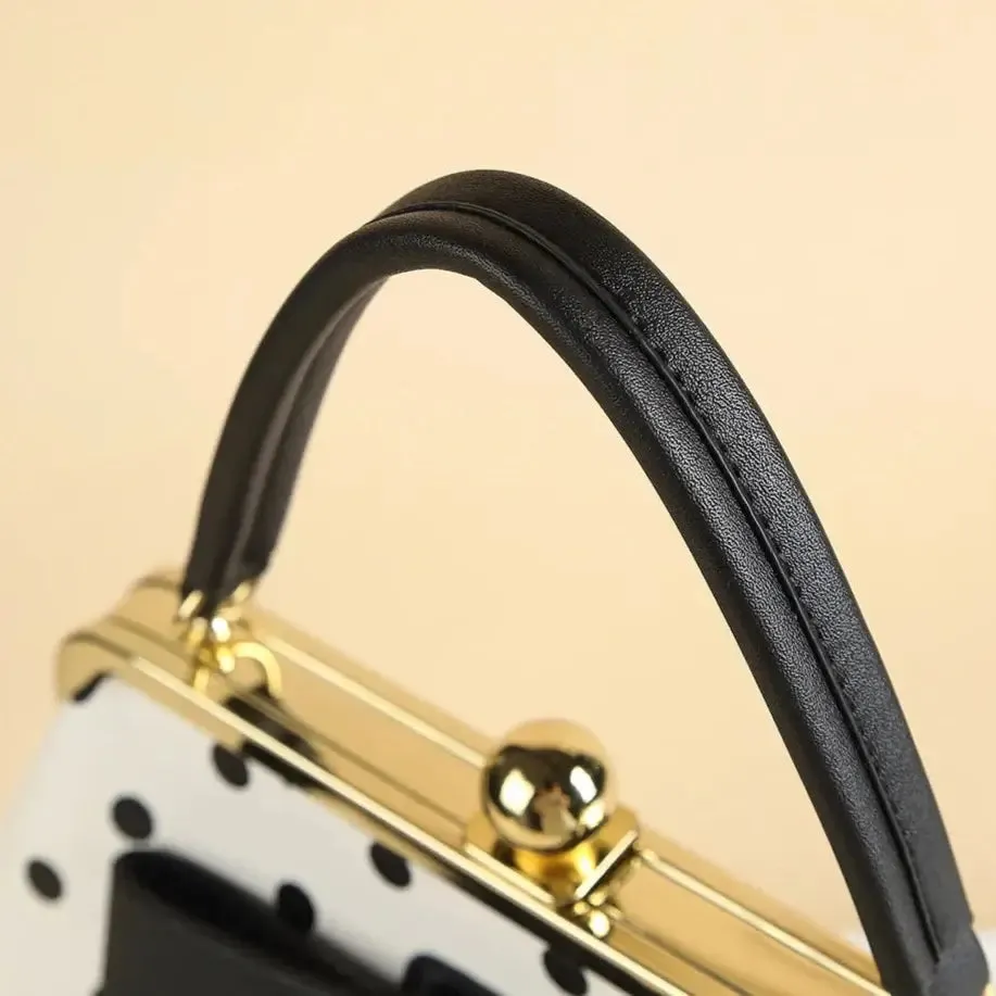 Black Polka Dot Rockabilly Handbag