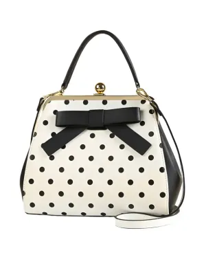 Black Polka Dot Rockabilly Handbag