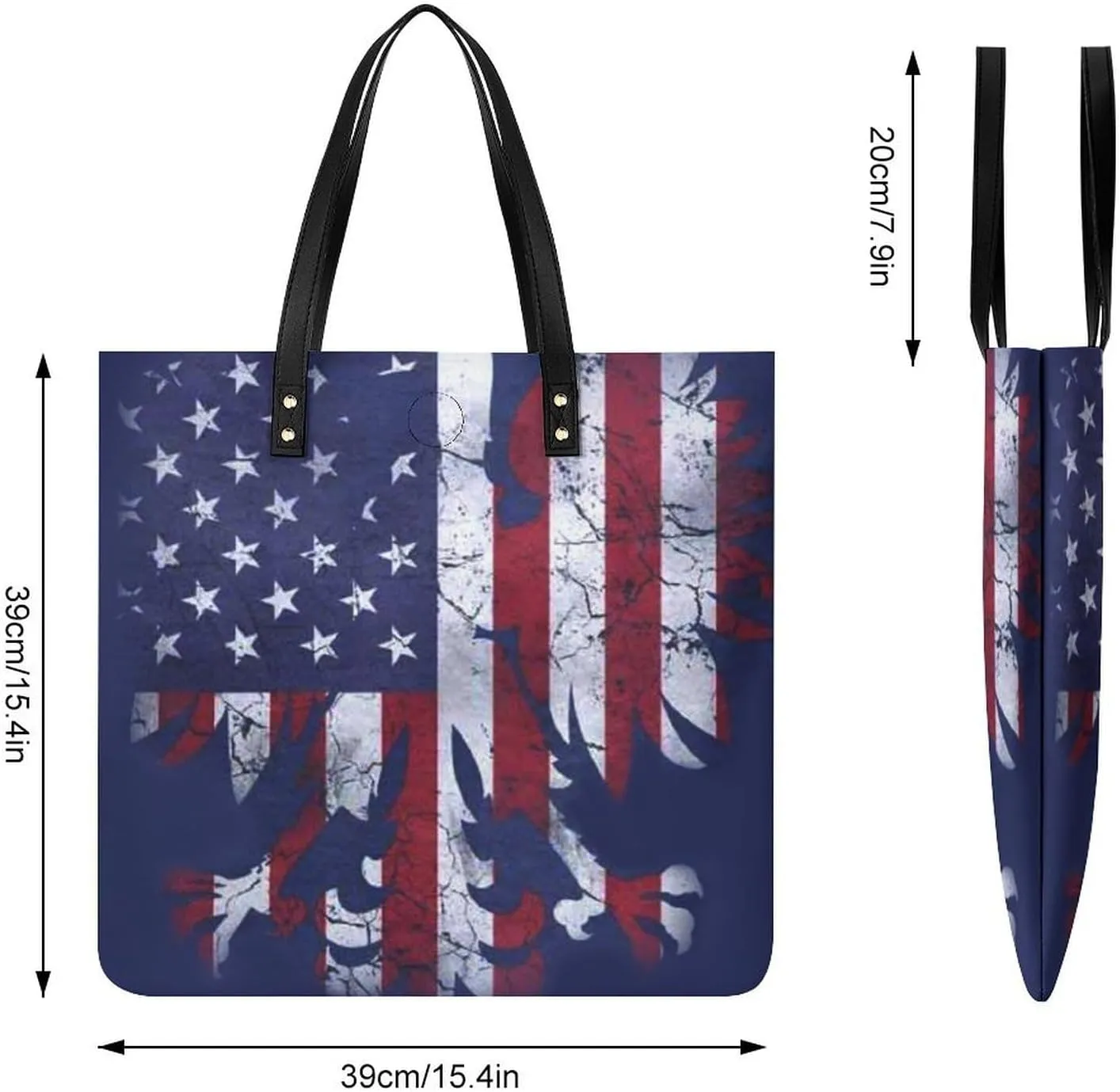 Black White Milk Cow Spots Print Pattern Leather Handbag with Large Space, Fashionable Handbag