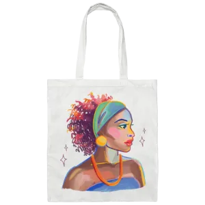 Black Woman Canvas Tote Bag