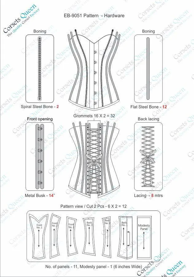 Blanchett Longline Overbust Corset