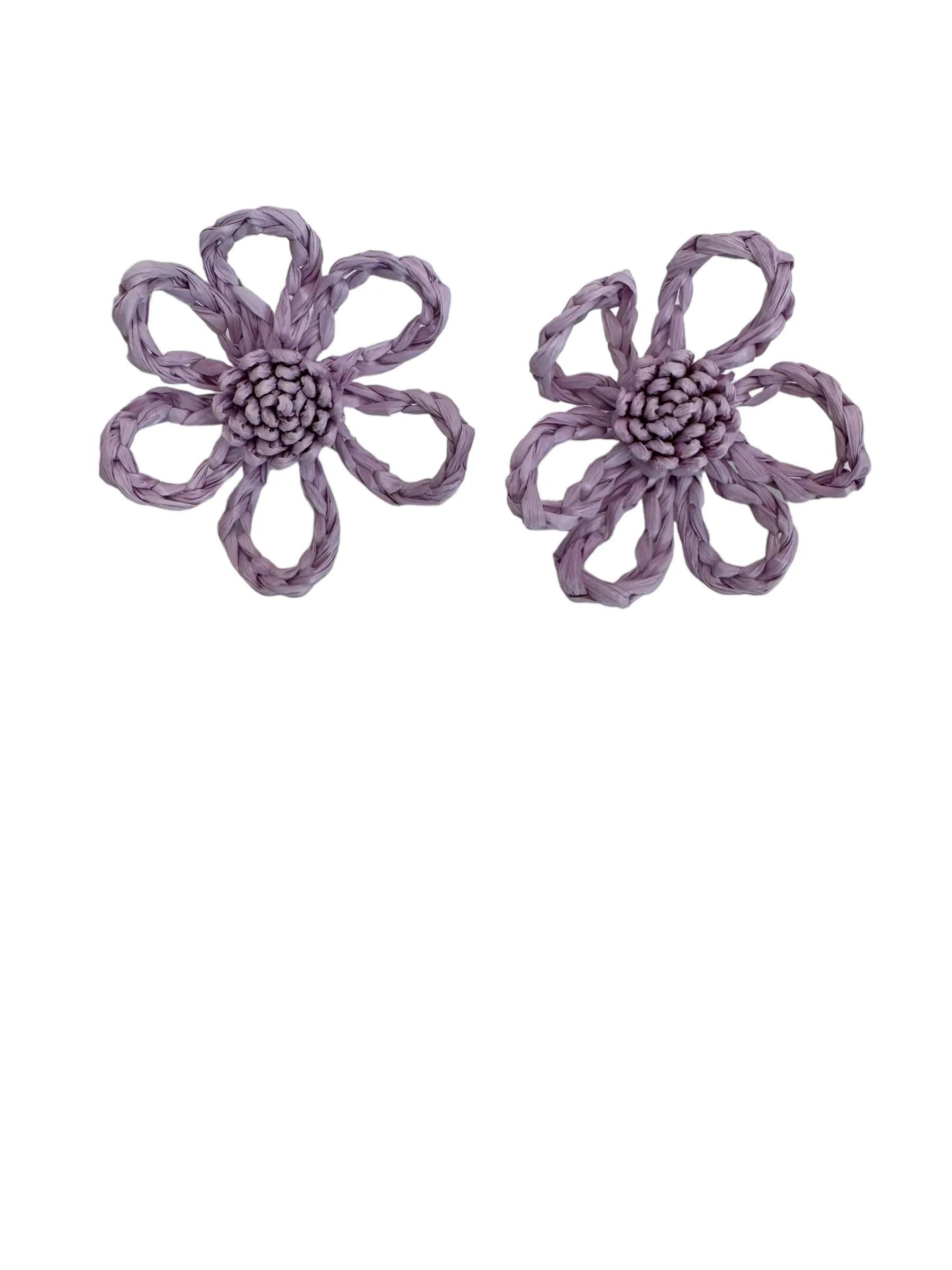 Bloom Raffia Flower Earrings