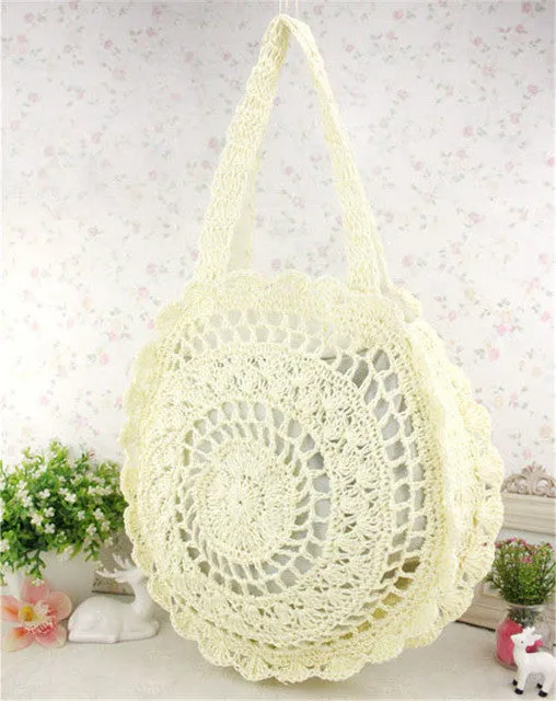 Bohemian Handmade Straw Beach Handbag