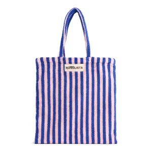 Bongusta Naram Tote Bag Dazzling Blue & Rose Stripe