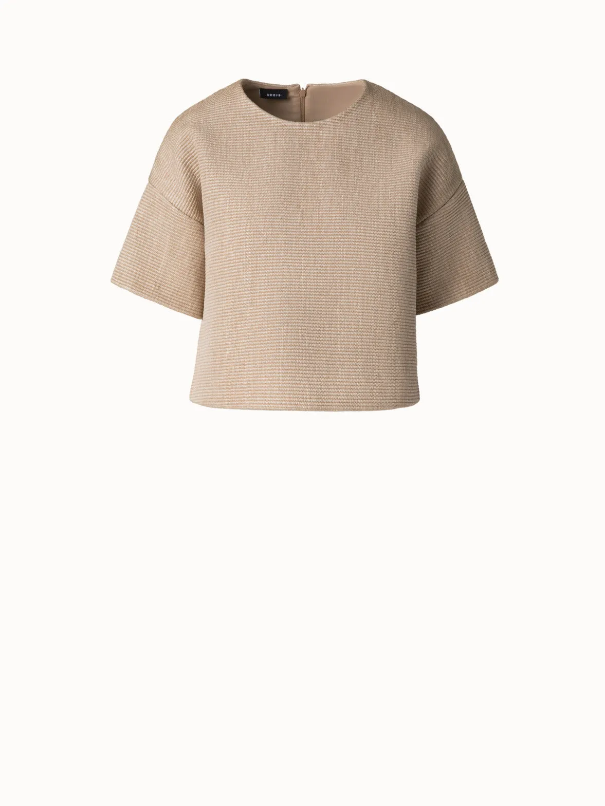 Boxy Blouse in Soft Cotton Raffia