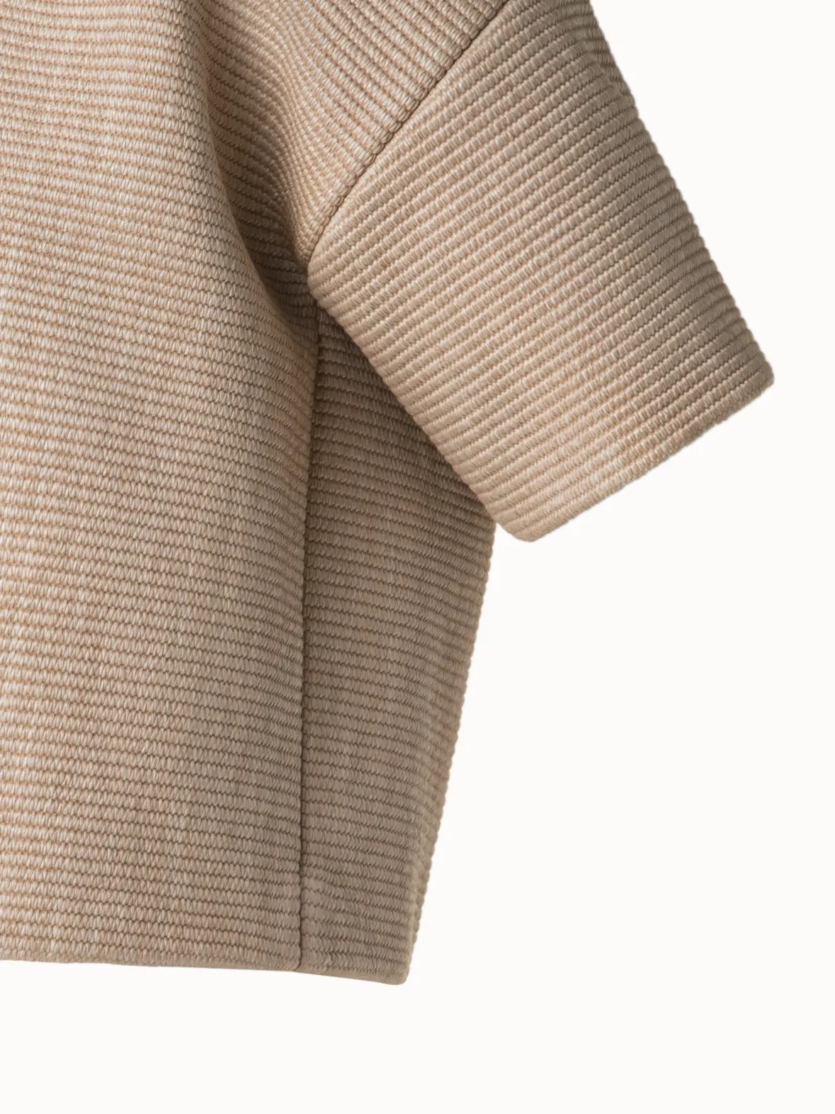 Boxy Blouse in Soft Cotton Raffia