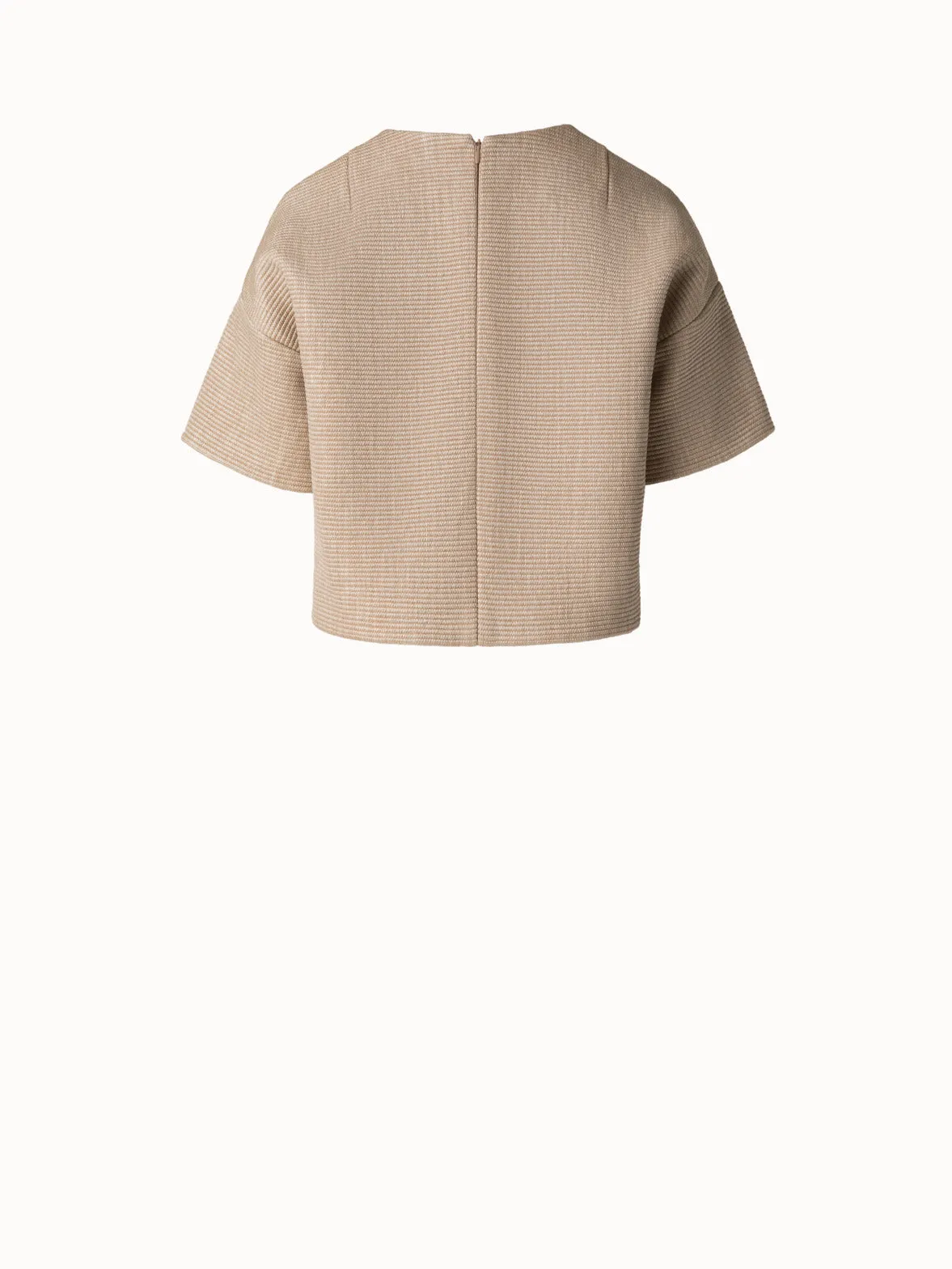 Boxy Blouse in Soft Cotton Raffia
