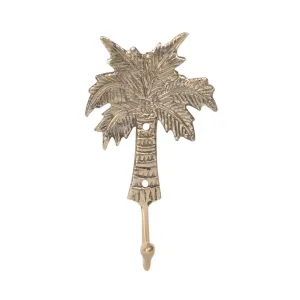 Brass Date Palm Wall Hook- Gold