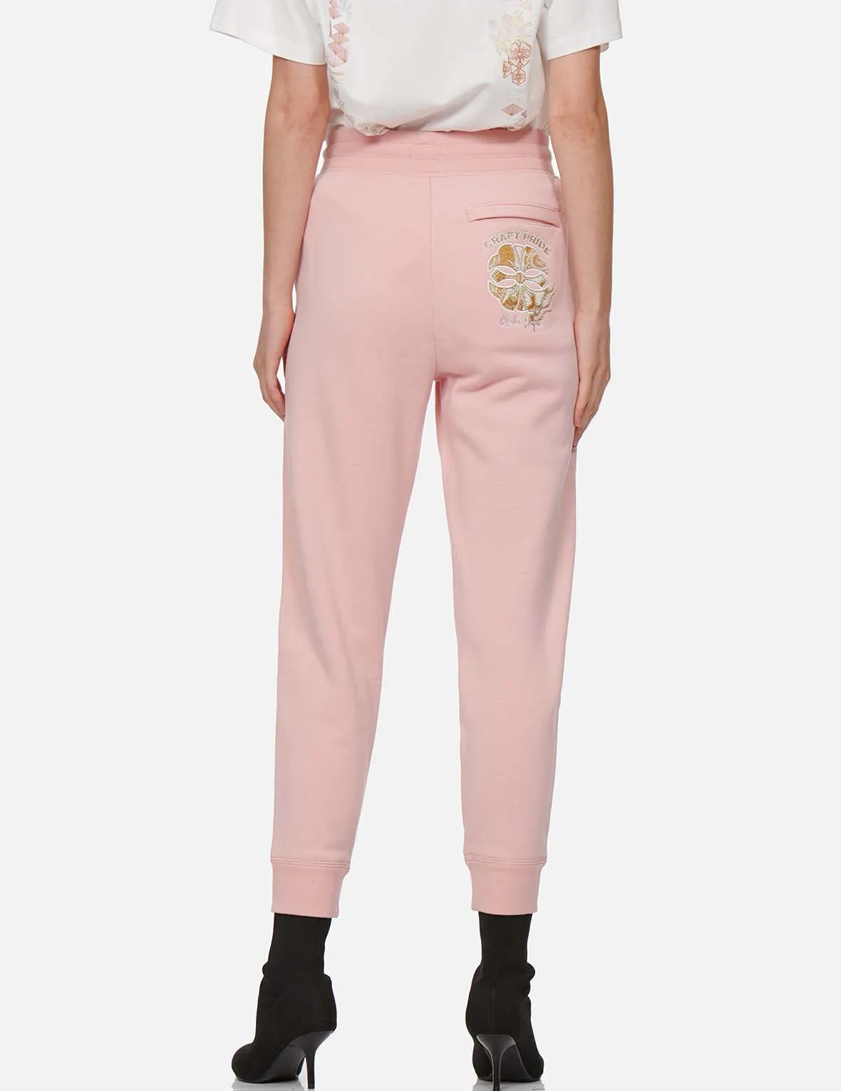Brocade Kamon Appliqué Sweatpants