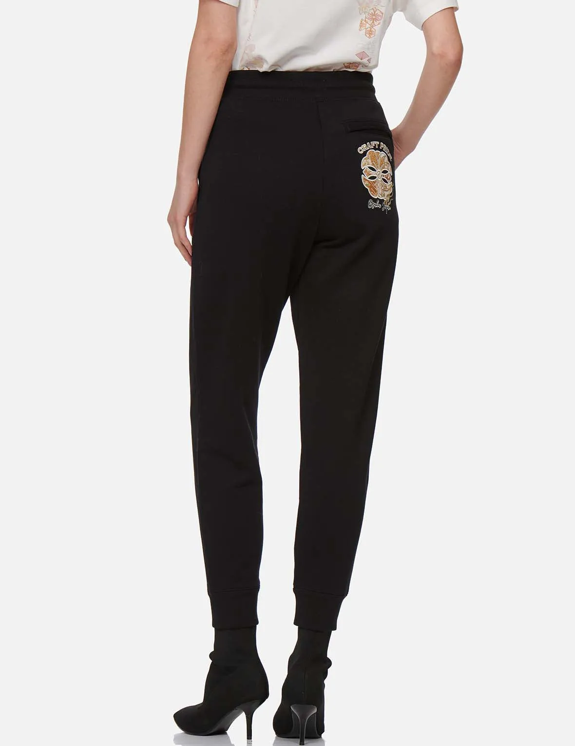 Brocade Kamon Appliqué Sweatpants