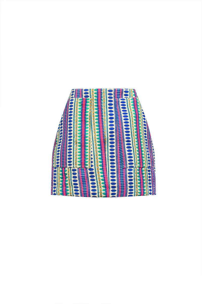 Brocade Mini Skirt