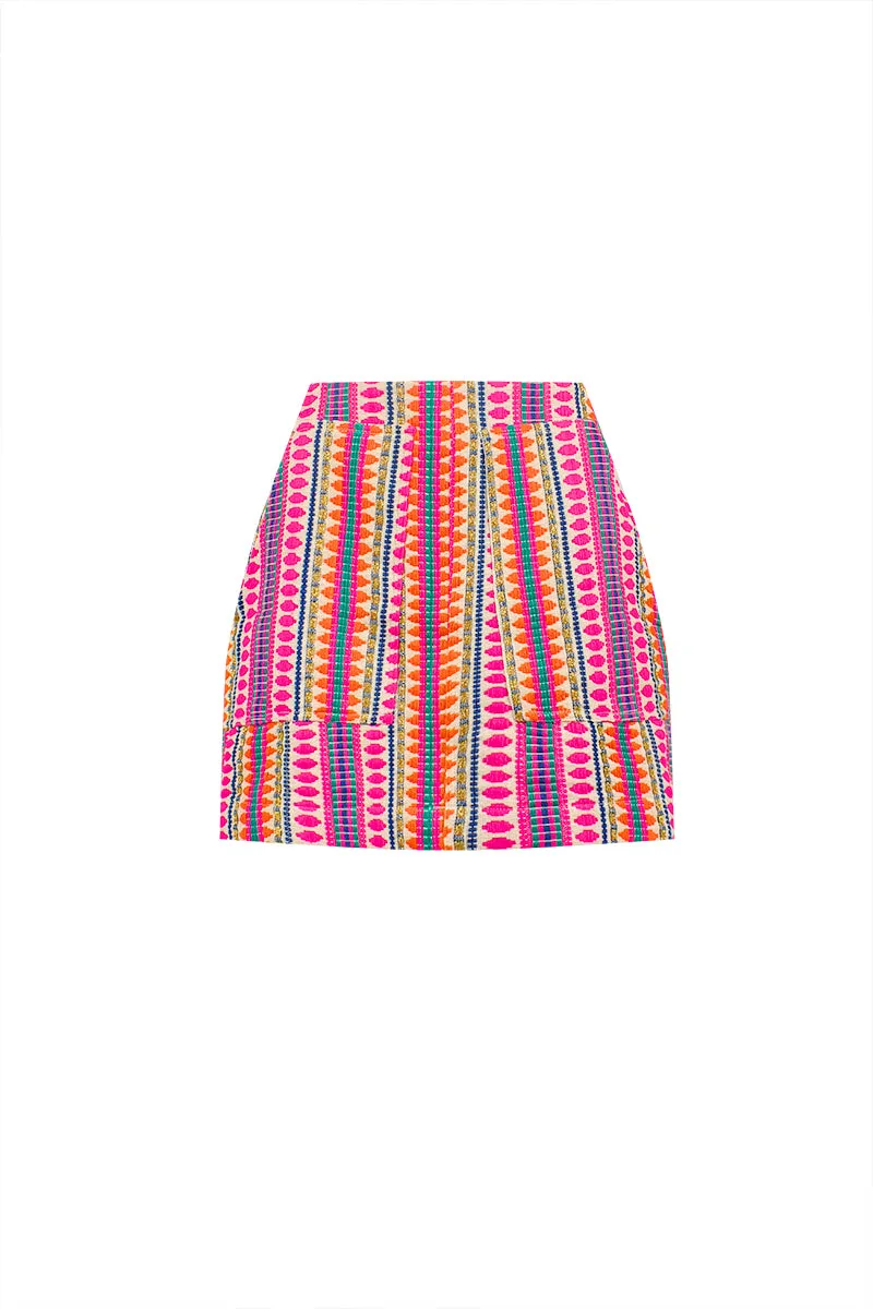 Brocade Mini Skirt