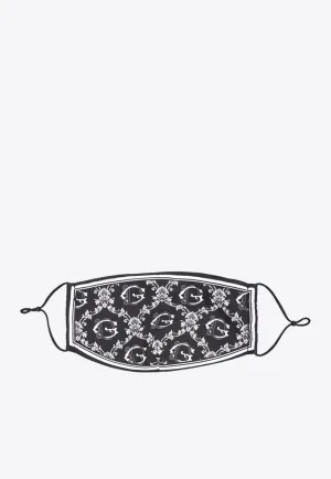 Brocade Print Poplin Face Mask