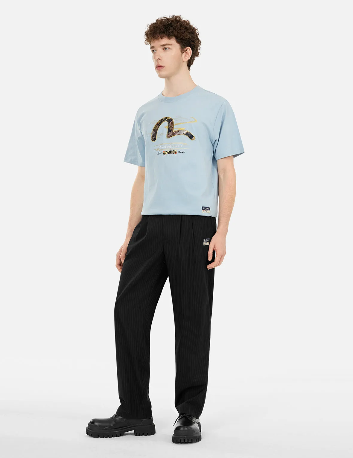 Brocade Seagull Appliqué Regular Fit T-shirt