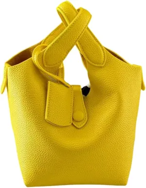 Bucket Bags for Women Designer Handbag Vegan Leather Mini Tote Bag Top Handle Crossbody Purse