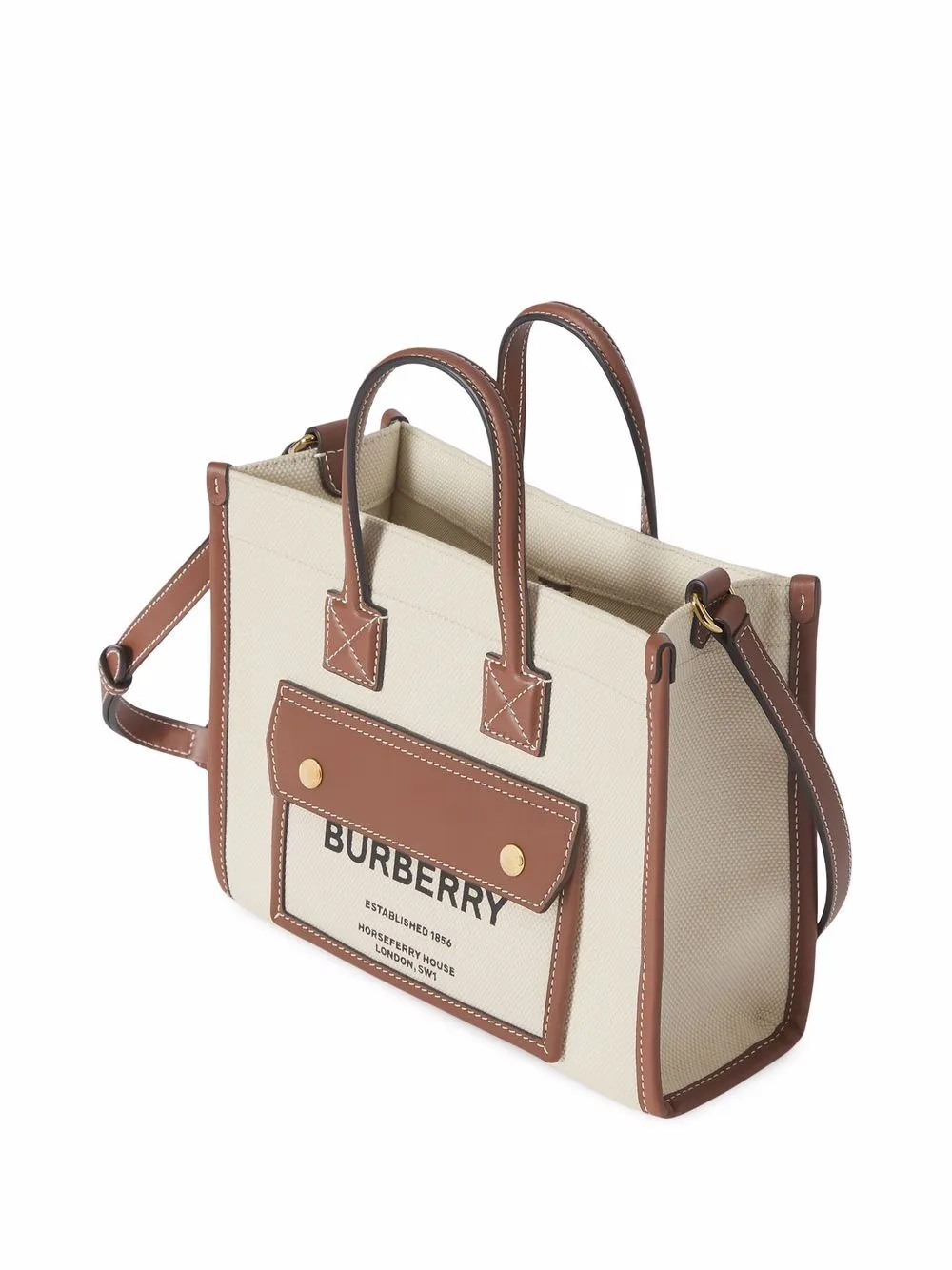Burberry Mini Canvas Tote Bag