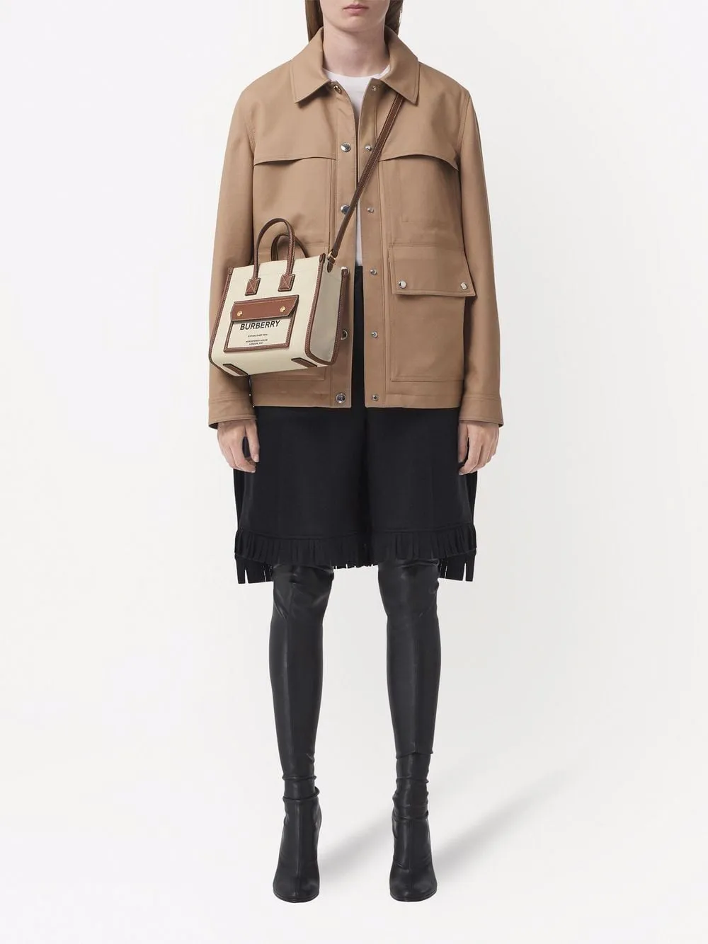 Burberry Mini Canvas Tote Bag
