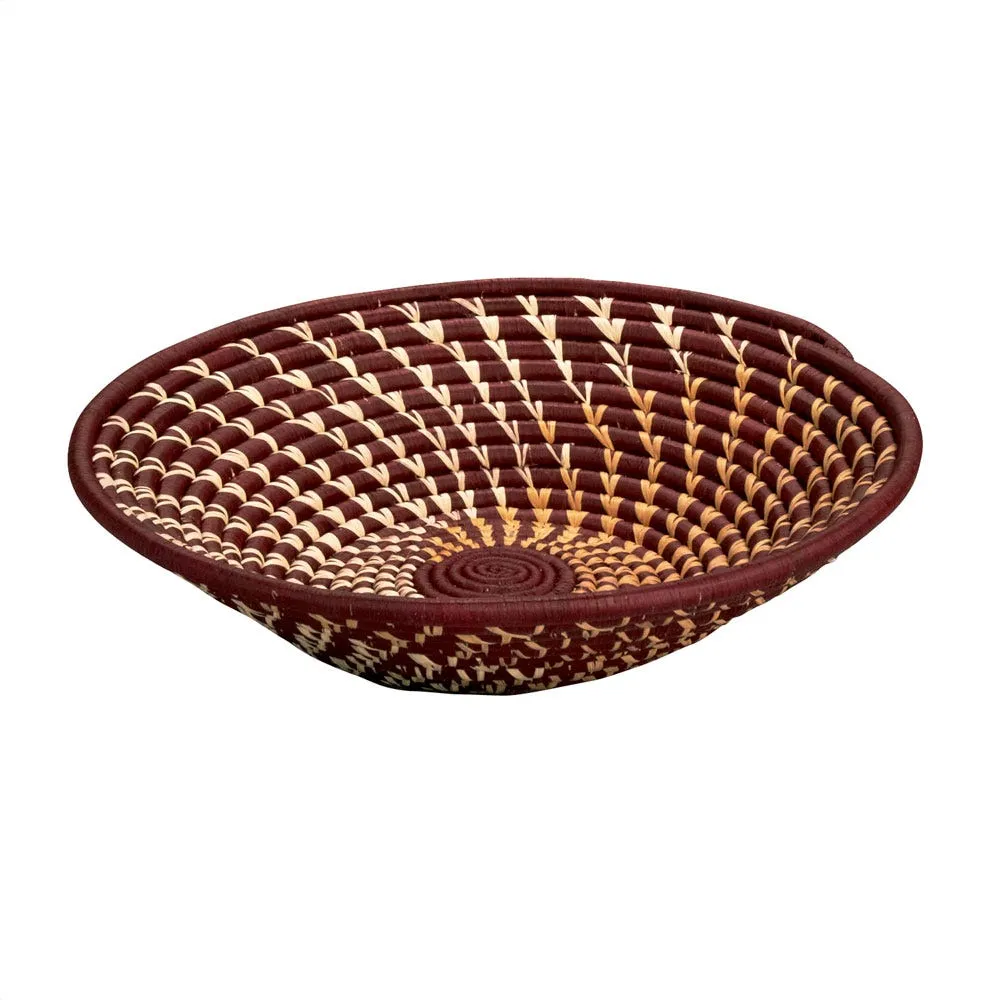 Burgundy Twist Basket