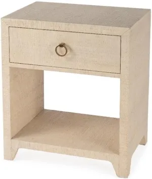 Butler Specialty Company ASOS Raffia 1 Drawer Nightstand - Natural