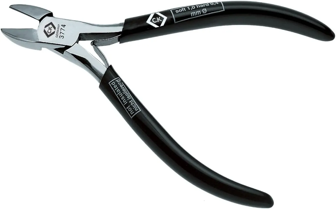 C. K Tools T3774 Precision Diagonal Cutter Mini Bevel, 4-3/4-Inch OAL