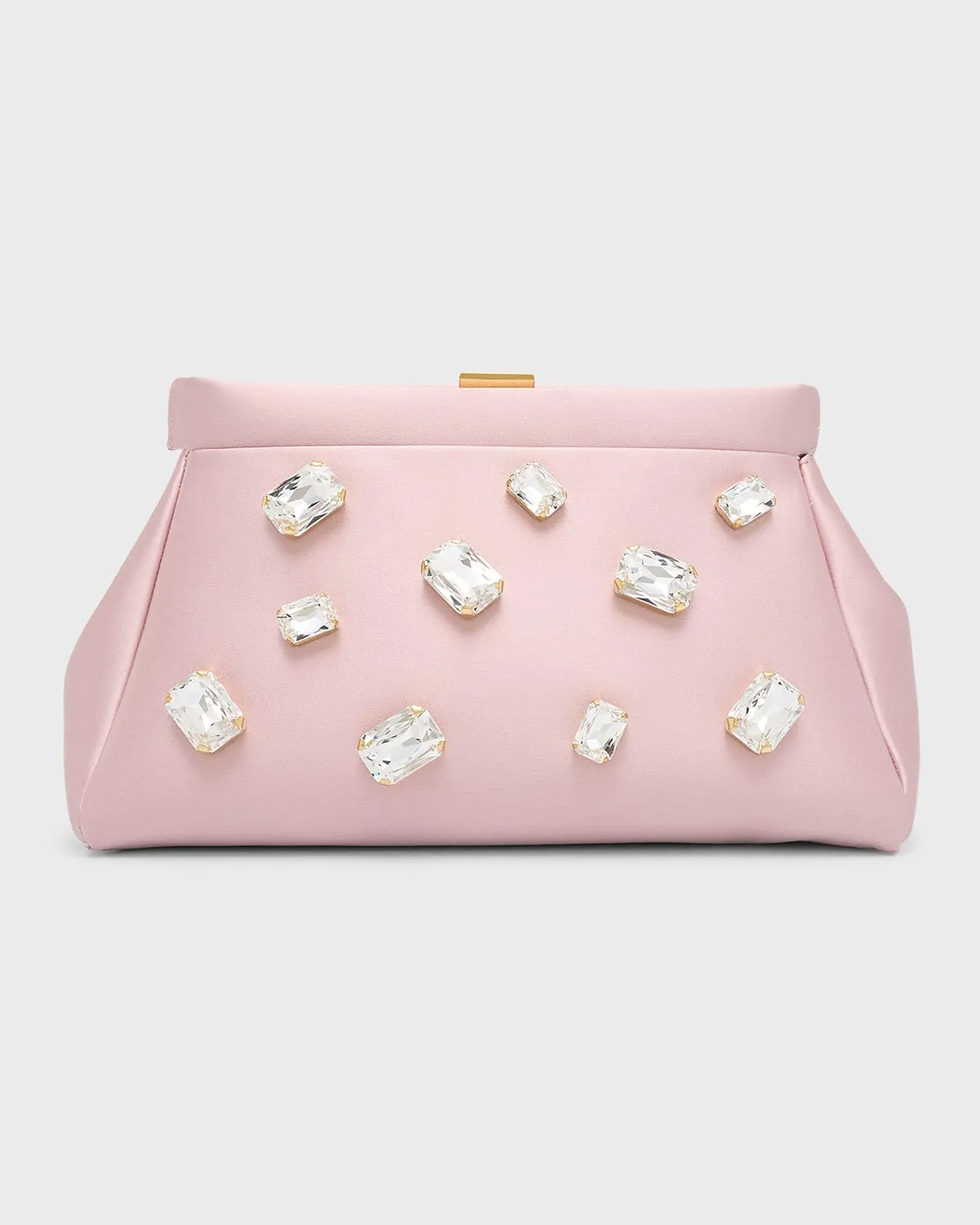 Cannes Embellished Satin Clutch Bag