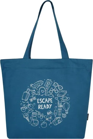 Canvas Big Zip Printed Handbag Tote, Cotton, Inner Pocket, Ecofriendly Bags for Women, Shopping Bag, Easy to Wash