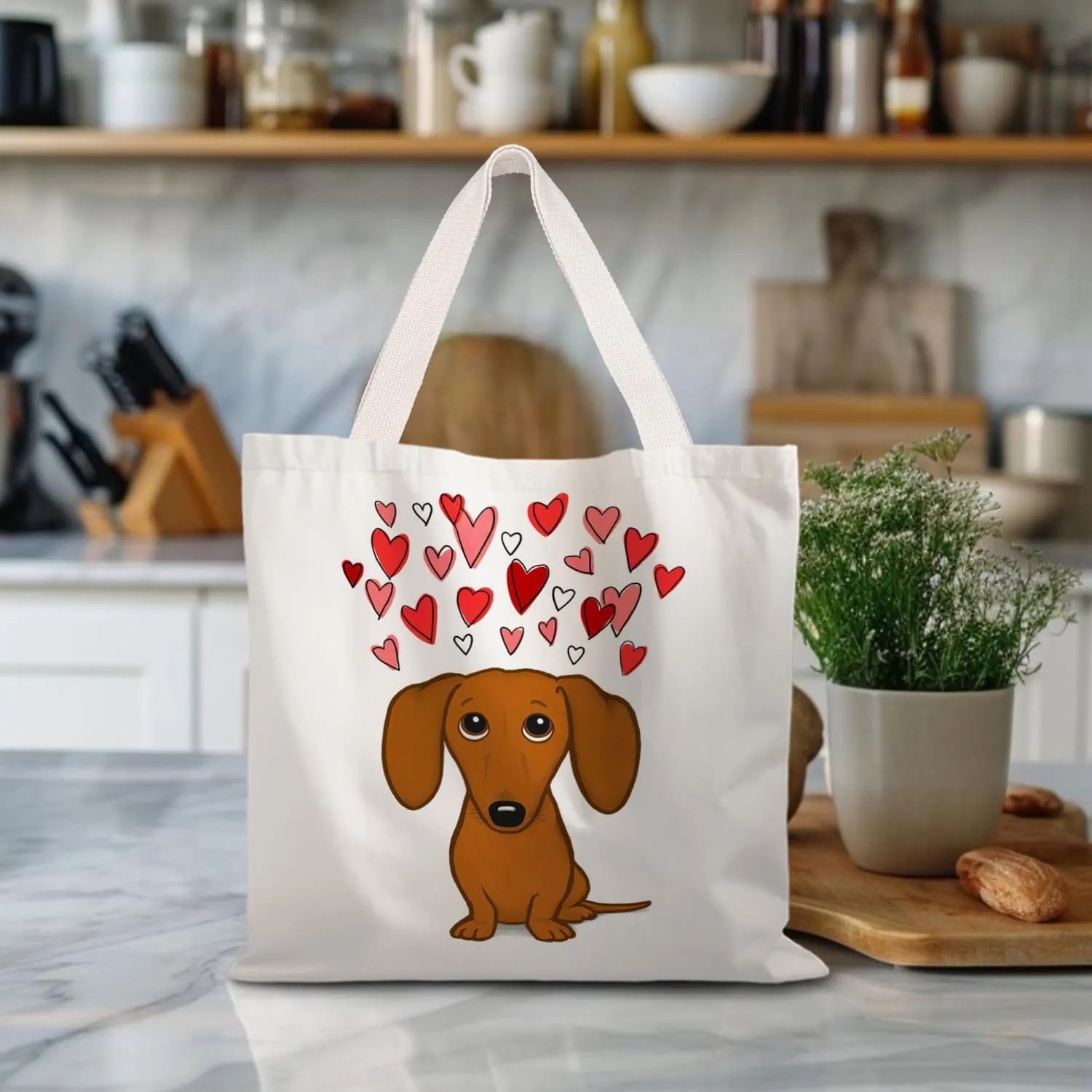 Canvas Tote Bag Aesthetic,Zoon Cow Dog Cat Tote Bag,Gifts for Women Canvas Tote Bags