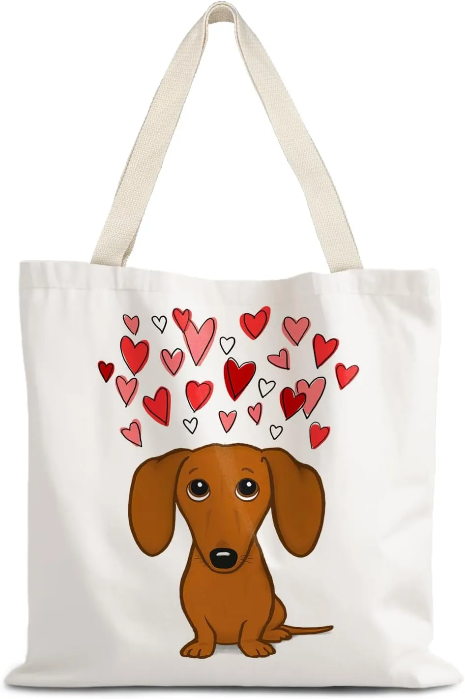 Canvas Tote Bag Aesthetic,Zoon Cow Dog Cat Tote Bag,Gifts for Women Canvas Tote Bags