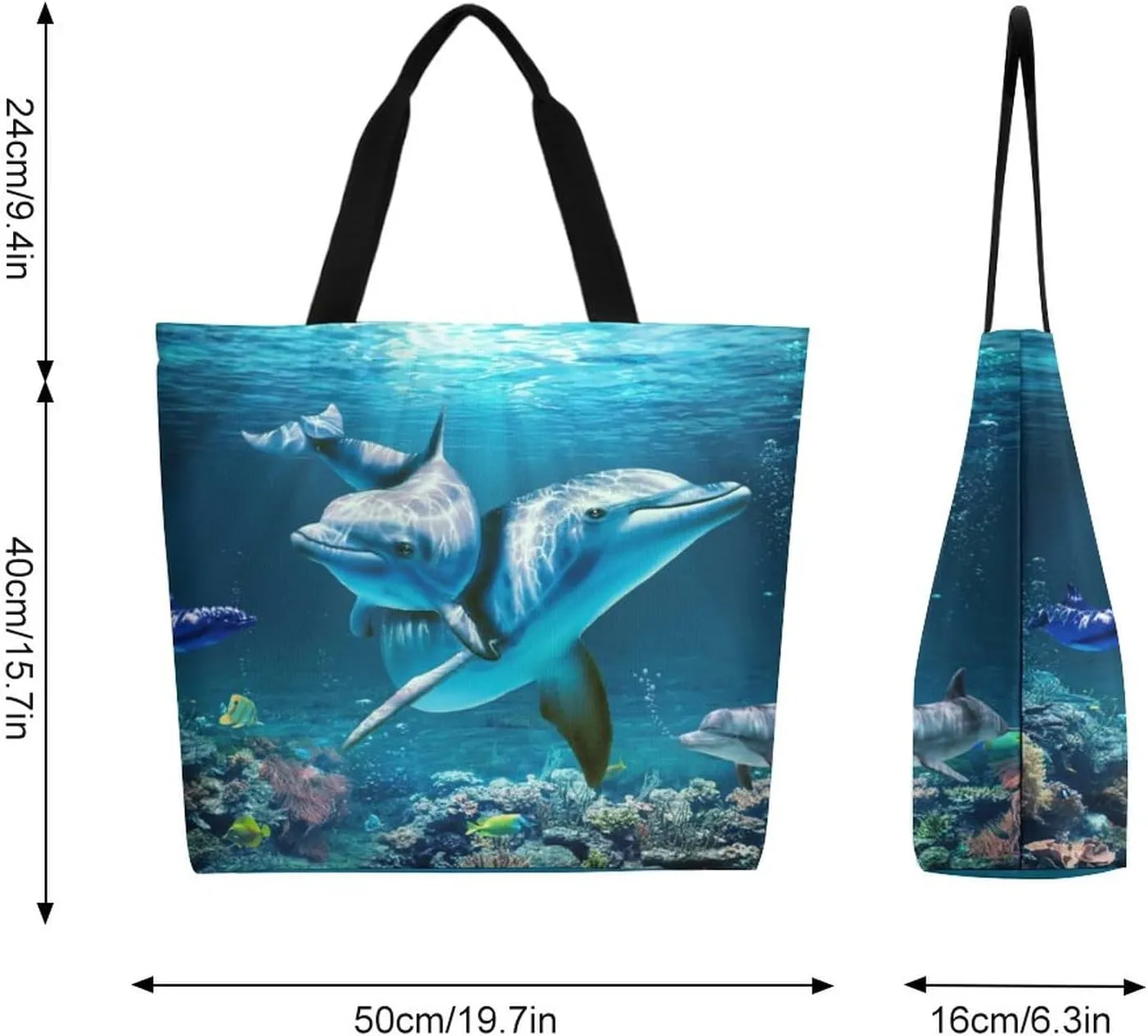 Canvas Tote Bag Large Women Casual Shoulder Bag Handbag Reusable Beach Shopping Grocery Bag For Outdoors