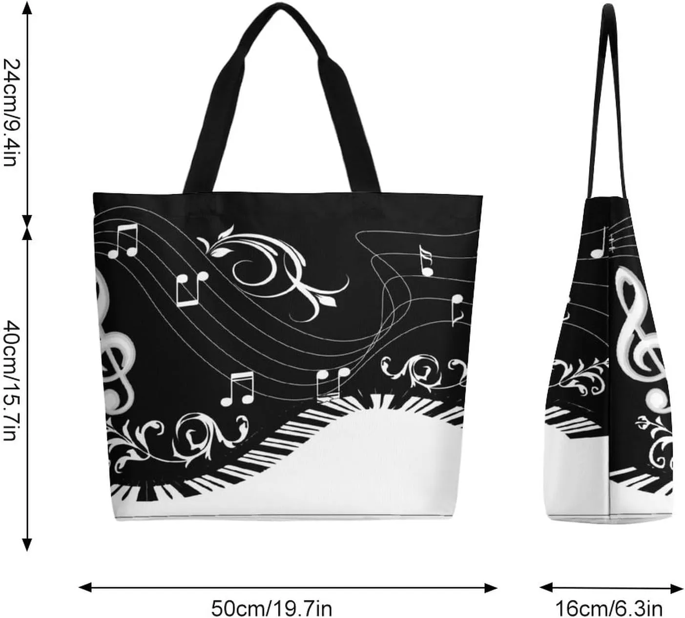 Canvas Tote Bag Large Women Casual Shoulder Bag Handbag Reusable Beach Shopping Grocery Bag For Outdoors