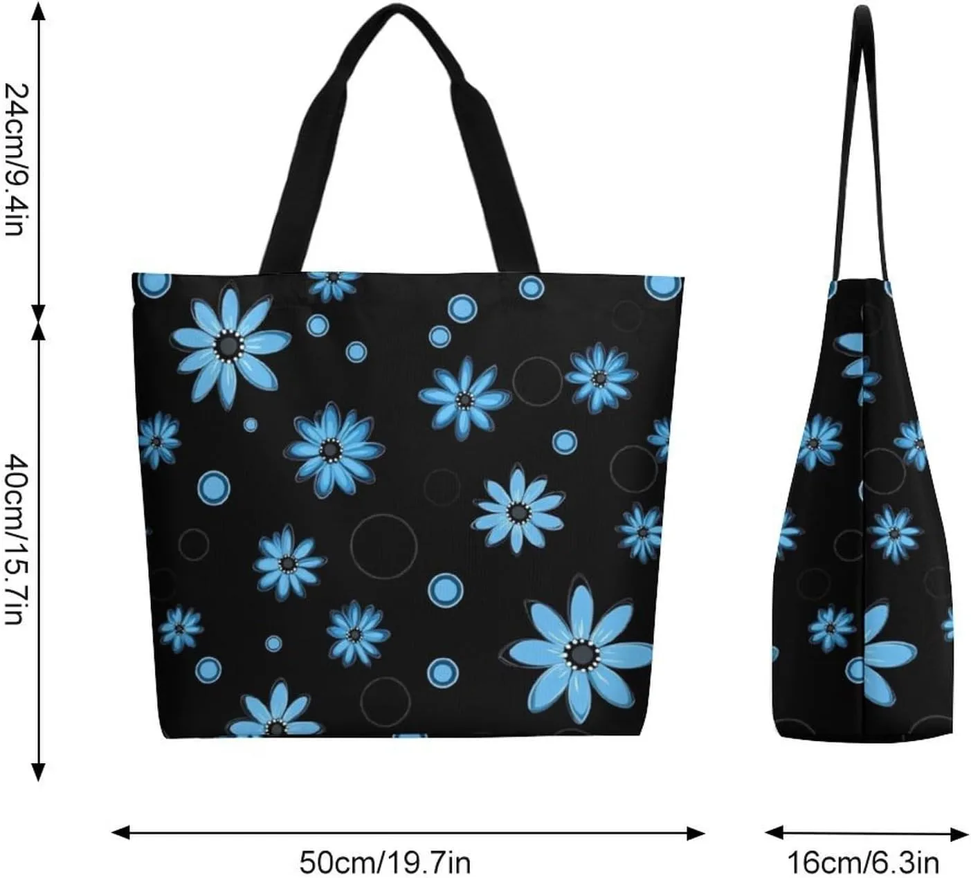 Canvas Tote Bag Large Women Casual Shoulder Bag Handbag Reusable Beach Shopping Grocery Bag For Outdoors