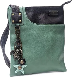 CHALA SWING Pack Smartphone Cross-Body Purse Purse Charm (Light Teal Turtle-1)
