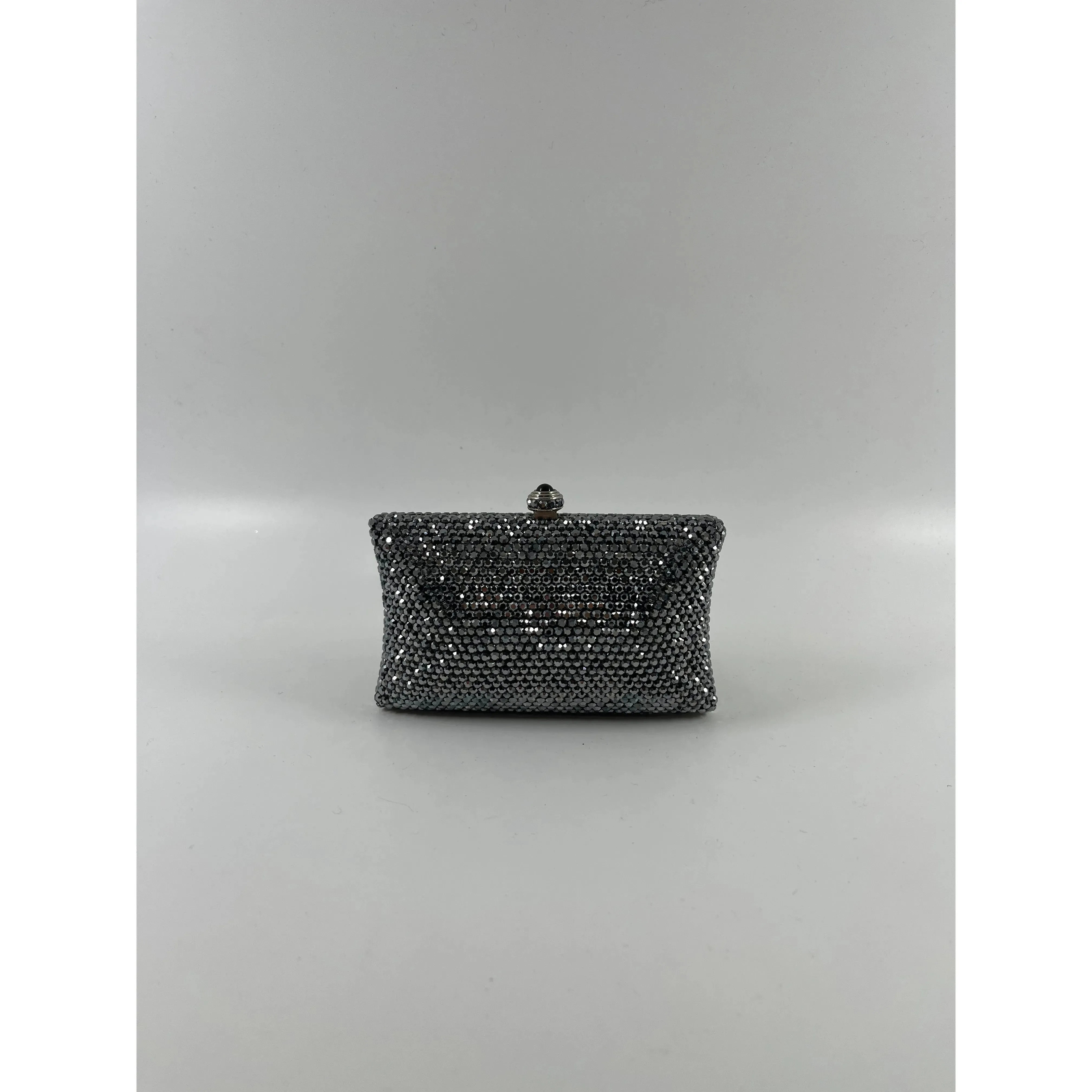 Charcoal Crystal Mini Clutch