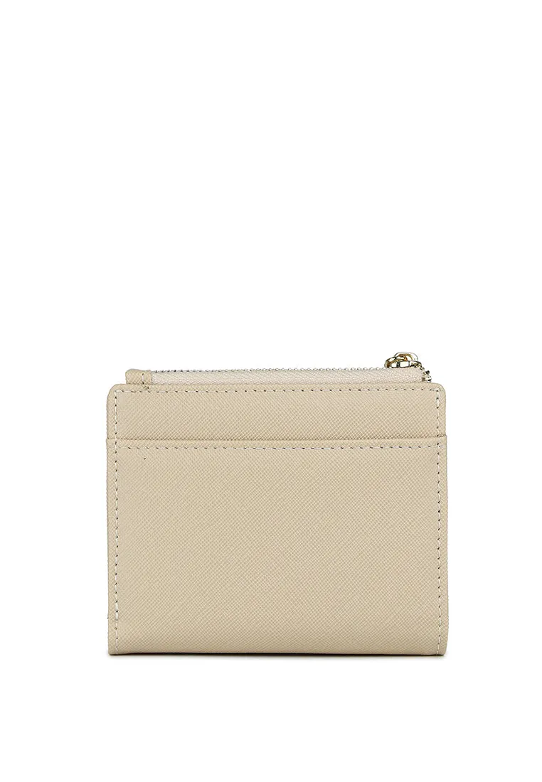 Chic Me Top Zip Mini Wallet (Beige)