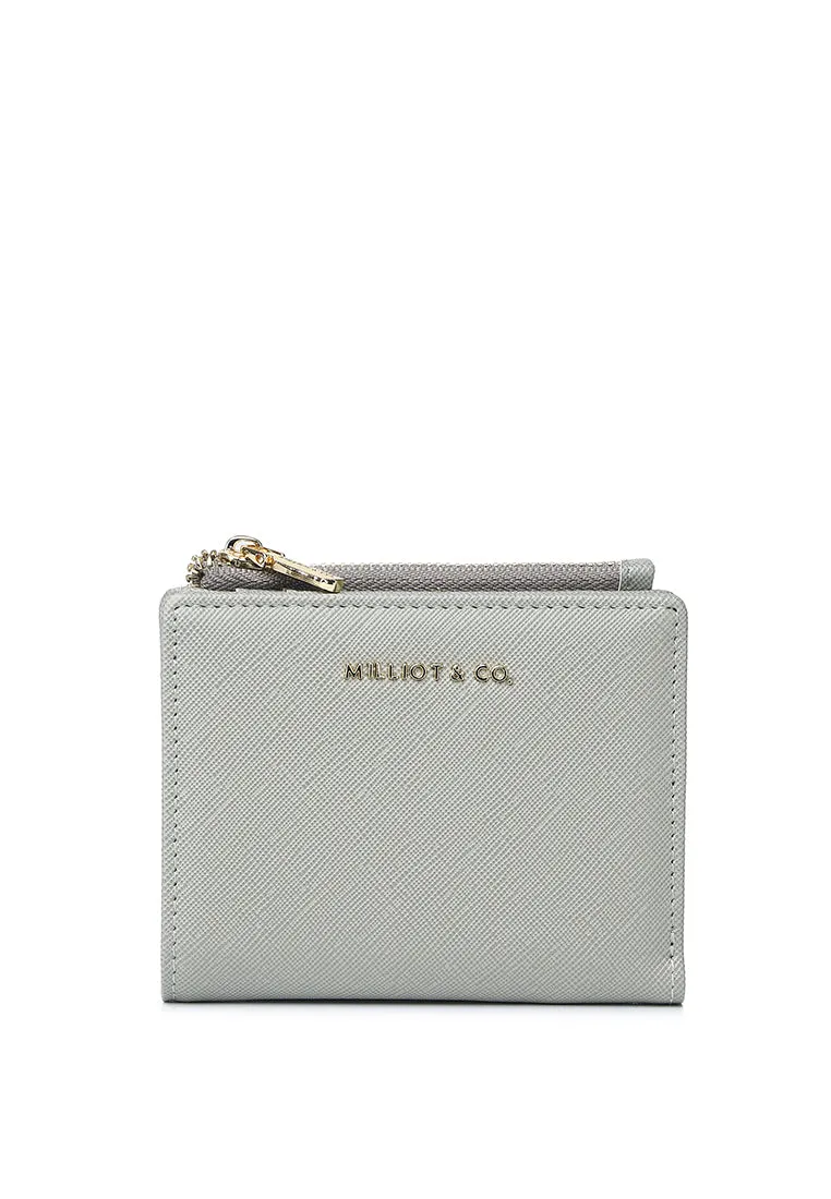 Chic Me Top Zip Mini Wallet (Smoke)