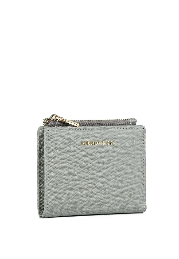 Chic Me Top Zip Mini Wallet (Smoke)