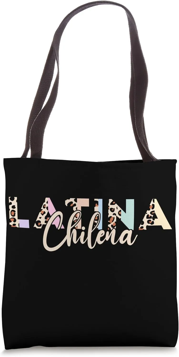 Chilena Pastel Leopard Print Dress Hispanic Heritage Month Tote Bag