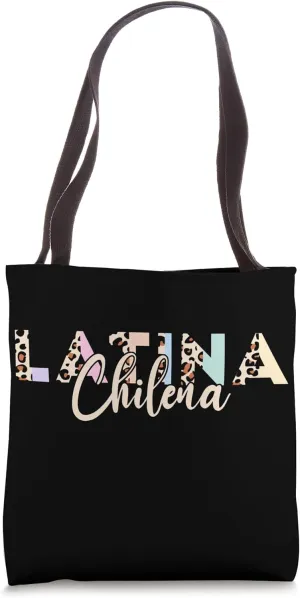 Chilena Pastel Leopard Print Dress Hispanic Heritage Month Tote Bag