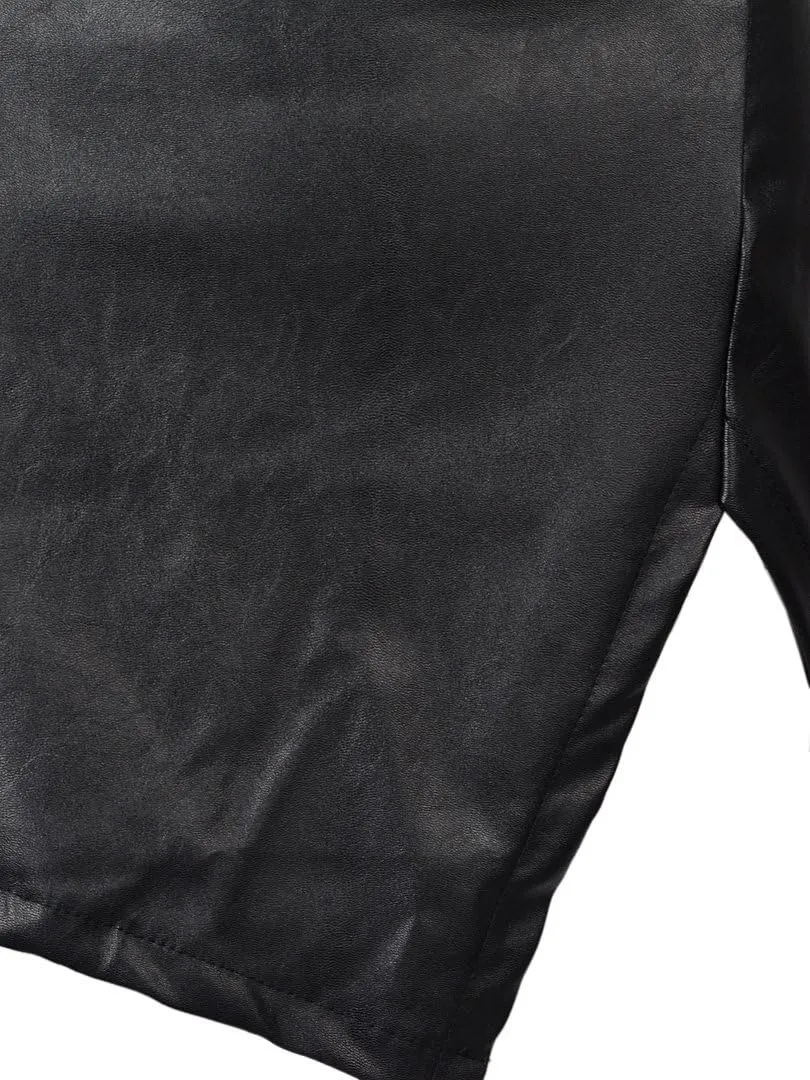 Choies Women Feather Mid Waist Black Mini A-line Skirt
