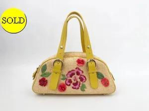 Christian Dior Raffia Bag