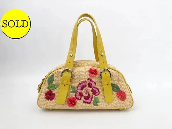 Christian Dior Raffia Bag