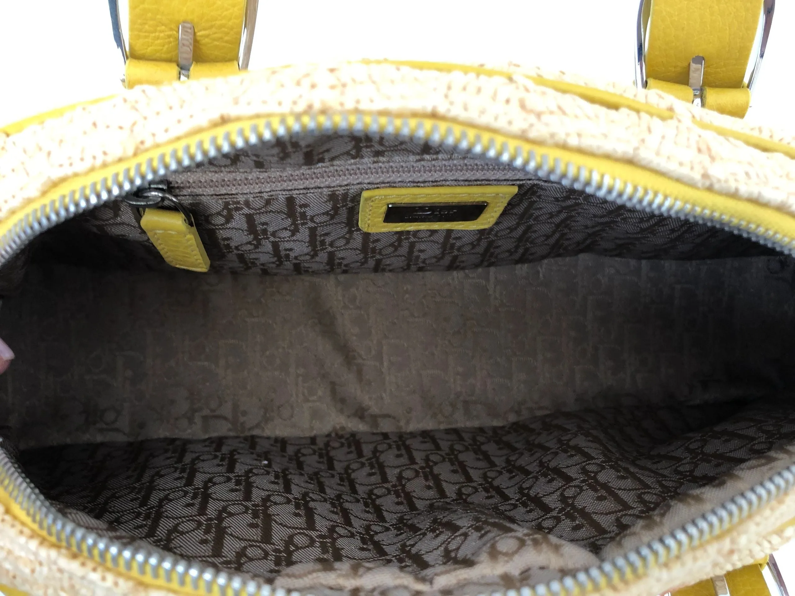 Christian Dior Raffia Bag