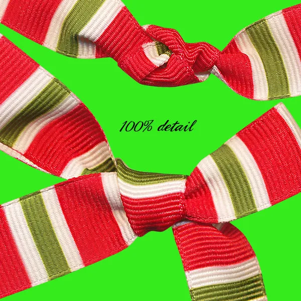 Christmas Striped Ribbons