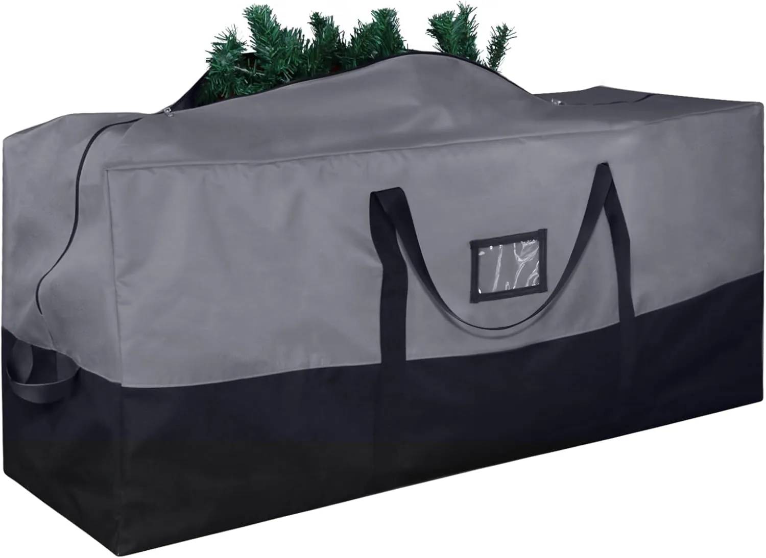 Christmas Tree Storage Bag, Fits Up to 7.5 Ft Artificial Trees, Heavy-Duty Waterproof Storage Bags with Reinforced Handles, Dual Zippers & Card Slot, 600D Oxford Extra Large Moving Bags